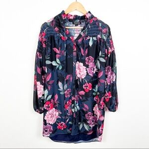 Yumi Kim floral Astoria Rialto tunic dress button down,